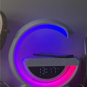 LED Bluetooth Alarm Clock with Colorful Display